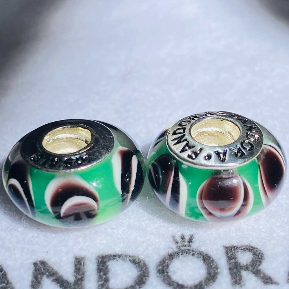 Authentic Pandora Murano glass bead set